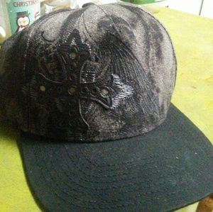 snap back cross flat bill hat